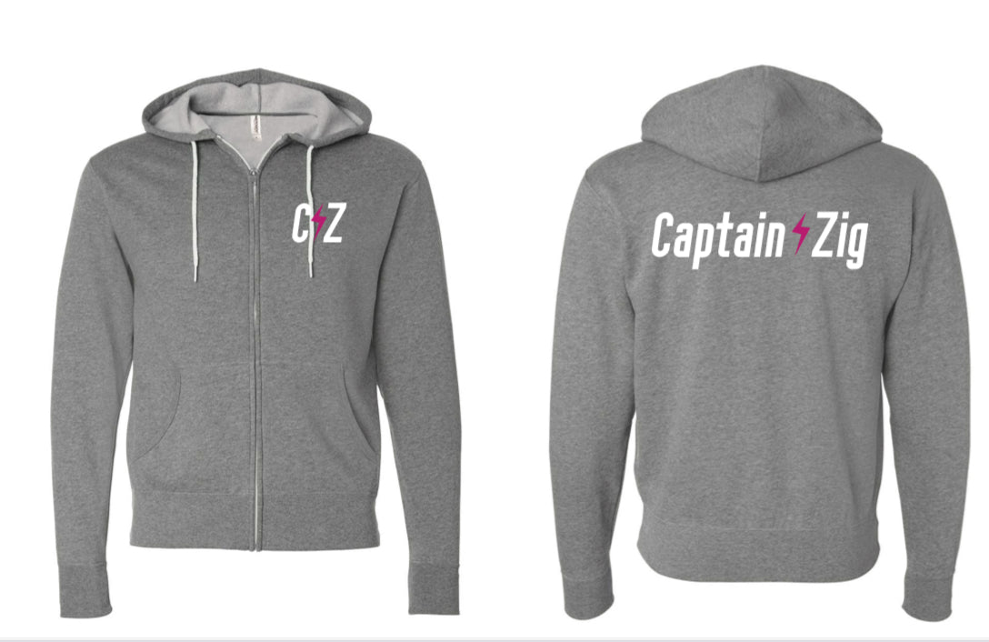 Zip Hoodie - Gray